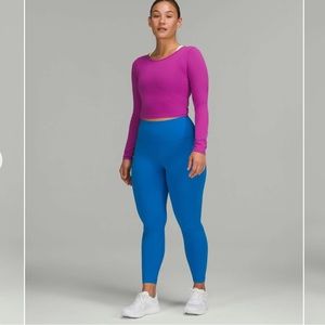 Wunder Train Contour Fit High Rise Tight - 25” Poolside Blue